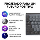 Teclado Mecânico sem fio Logitech MX Mechanical