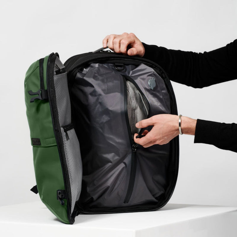 Mochila SuperBag Verde + Sistema de vácuo integrado + Garrafa Inteligente + Bomba de ar portátil