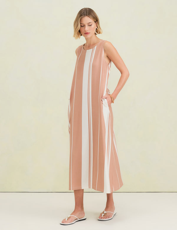 Vestido Listrado Gianna Nostalgia