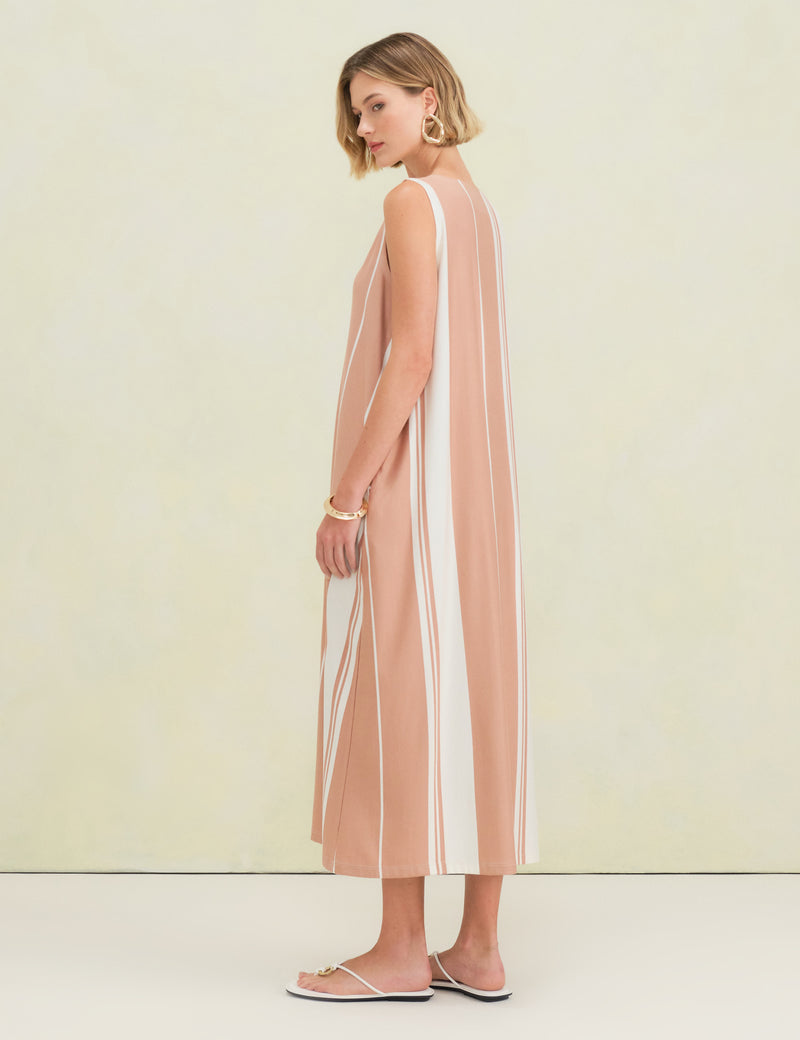 Vestido Listrado Gianna Nostalgia