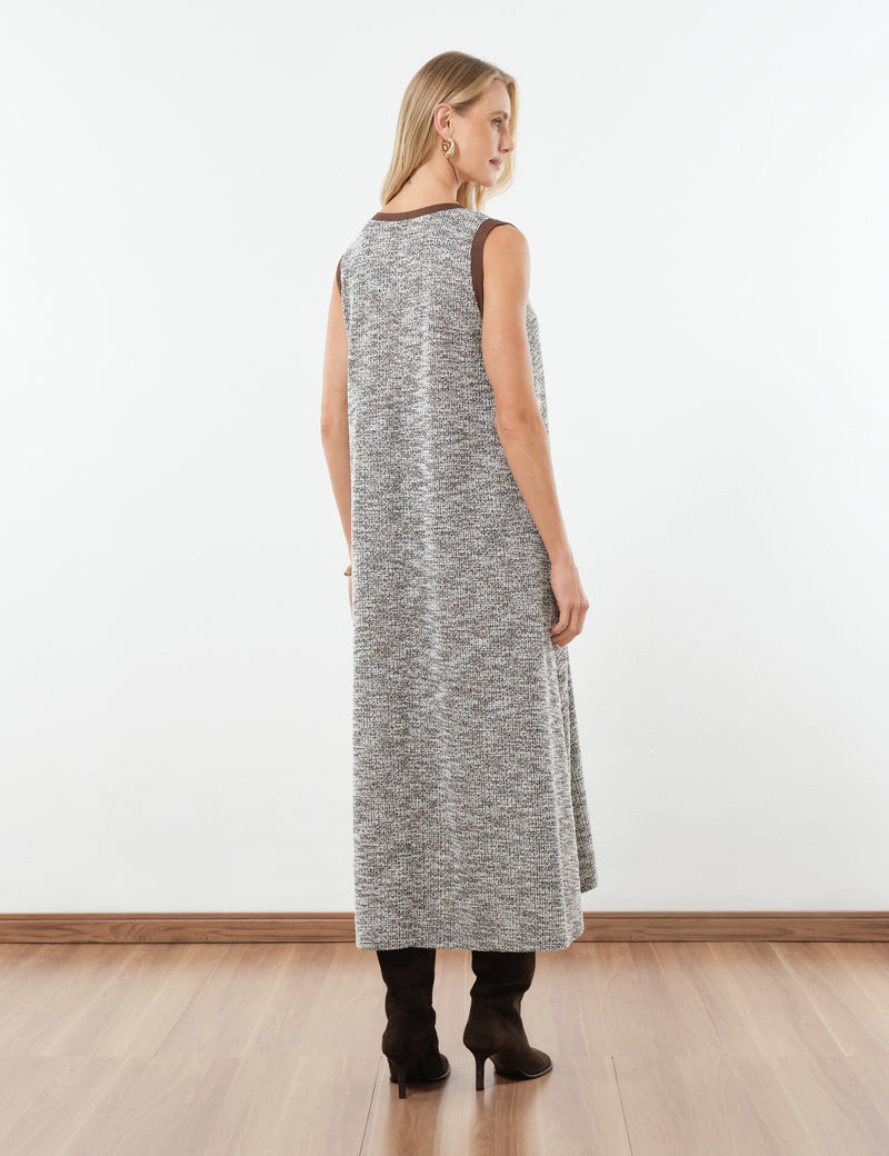 Vestido Tweed Sofia Marrom