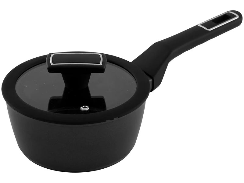 Jogo de Panelas Brinox Ceramic Life de Alumínio 8 Peças Carbon
