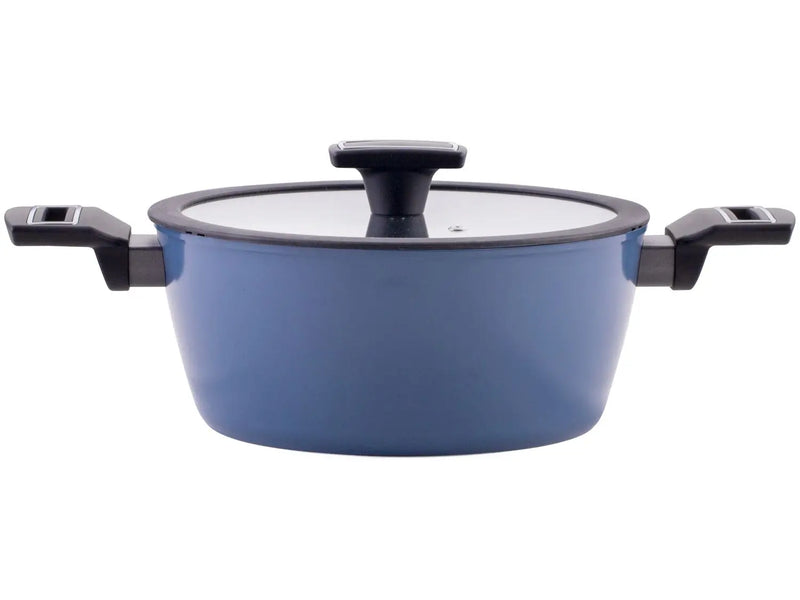 Jogo de Panelas Brinox Ceramic Life de Alumínio 8 Peças Carbon