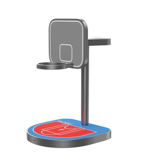 3 em 1 Suporte de carregamento magnético sem fio - ( Acompanha 3 bolinhas Basketball )