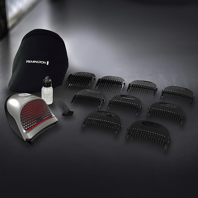 Remington HC4250 Shortcut Pro Kit de corte de cabelo, aparador de barba, cortador de cabelo para homens (13 peças)