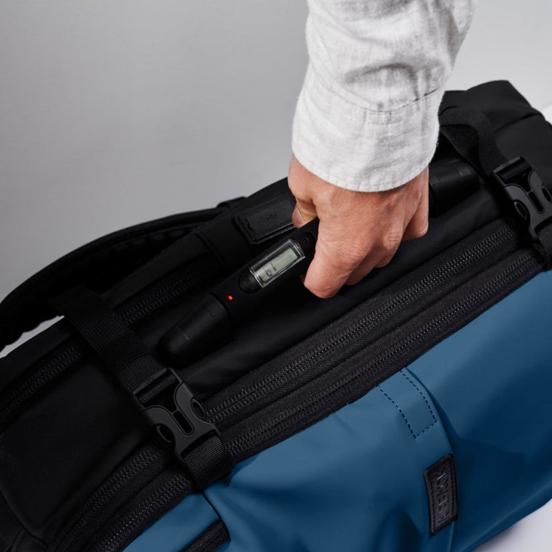 Mochila SuperBag Azul + Sistema de vácuo integrado + Garrafa Inteligente + Bomba de ar portátil