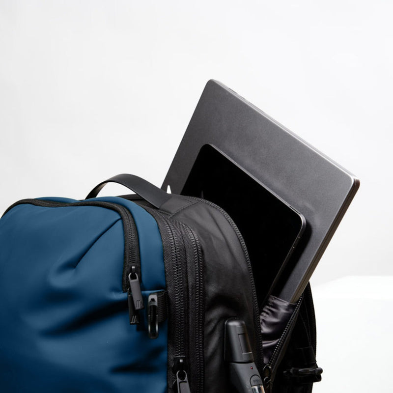 Mochila SuperBag Azul + Sistema de vácuo integrado + Garrafa Inteligente + Bomba de ar portátil