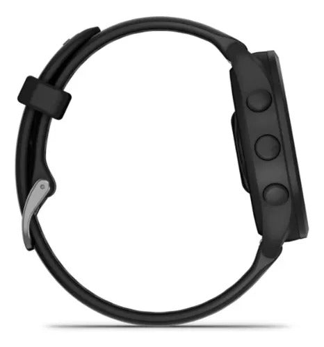 Garmin Forerunner 165 Smartwatch, Tela AMOLED 48mm, Pulseira Esportiva Preto, Compatível com Android/iOS, GPS Integrado e Resistente à Água 5 ATM