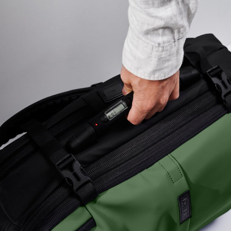 Mochila SuperBag Verde + Sistema de vácuo integrado + Garrafa Inteligente + Bomba de ar portátil
