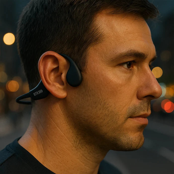 Fone Condução Óssea Esportes Ar Livre Resistente a Agua/Suor Bluetooth