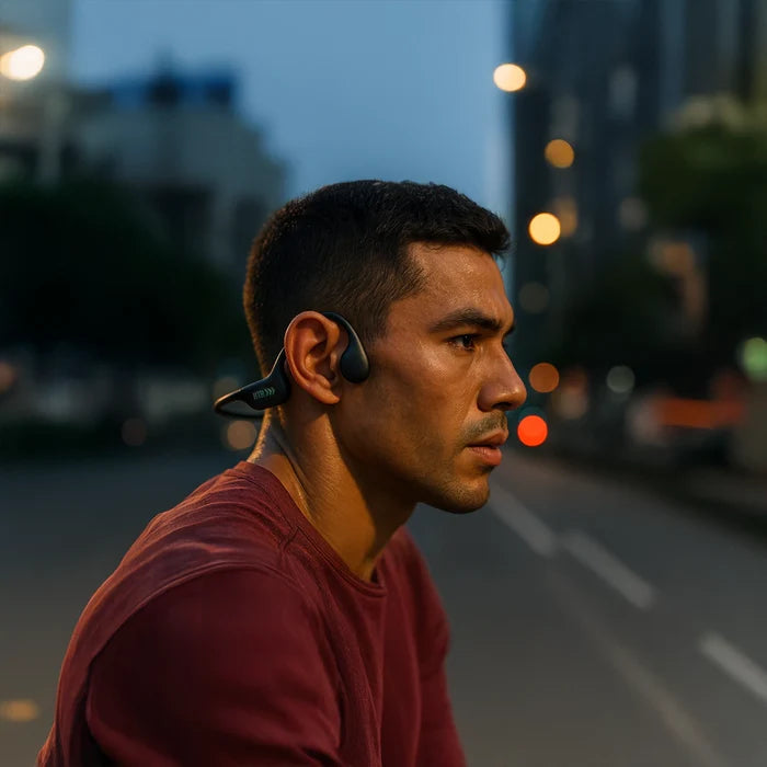 Fone Condução Óssea Esportes Ar Livre Resistente a Agua/Suor Bluetooth