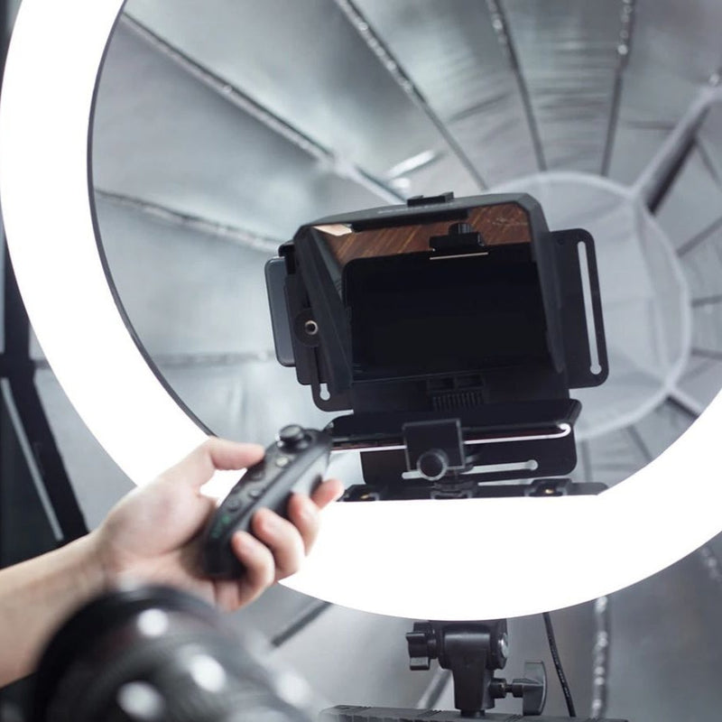 ProPrompt - Teleprompter para Smartphones e DSLRs com Controle Remoto