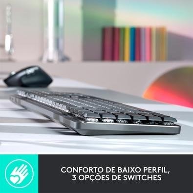 Teclado Mecânico sem fio Logitech MX Mechanical