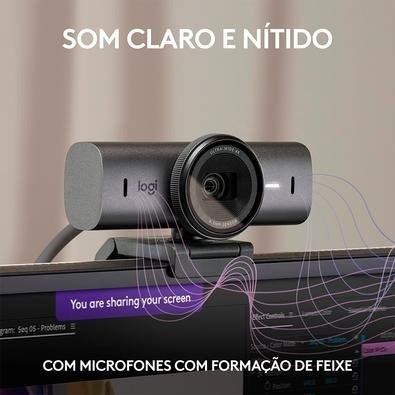 Webcam Logitech Mx Brio 4K, 1080p 60 Fps, USB-C, capa, equipe
