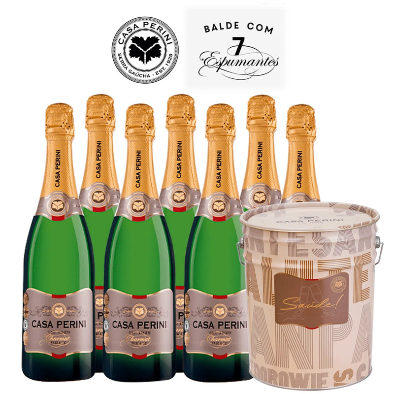 Balde Espumante Casa Perini Diversidade 7x750ml - PROMOÇÃO DE INVERNO