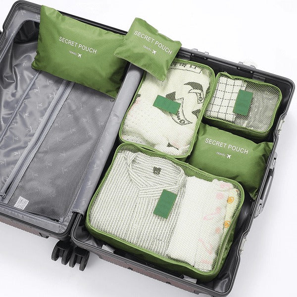 Kit 6 Bolsas Organizadoras para Viagem SUPER TRAVEL BAG [SUPER PROMOÇÃO PAGUE 4 LEVE 6]